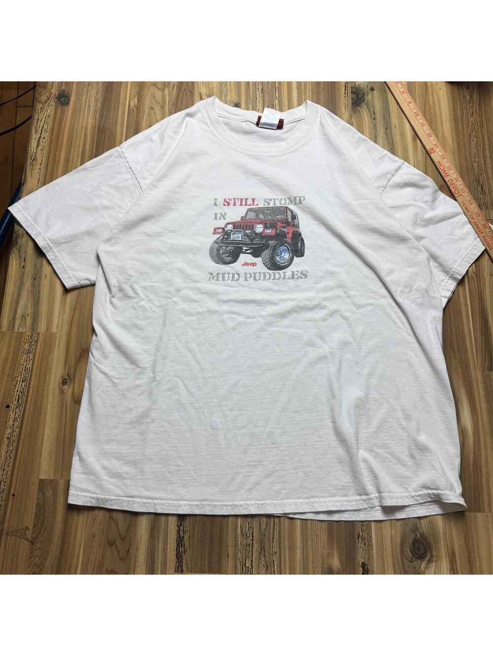 Jeep white graphic tee